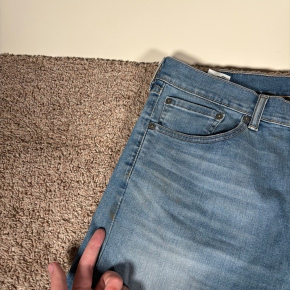 Levi's 505 Regular Fit Jeans Mens 34x30 Light Wash Denim Classic Cowboy Western - Picture 4 of 11